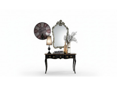 Mirror Classic Wall Mirror Wood Design Silver Living Room Italy Furniture