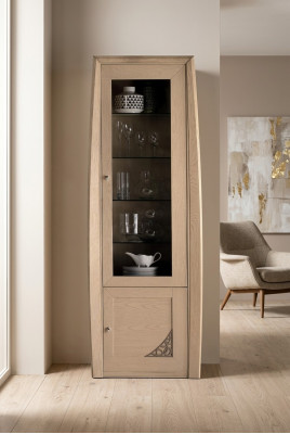Display cabinet glass cupboard display cases living room cabinets Italian furniture glass cabinet