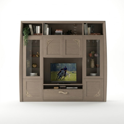 Wall unit cabinet display case wood living room furniture TV cabinets design display cabinets