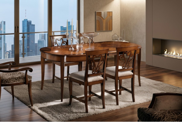 Italian dining tables, wooden table, furniture, dining table, antique style, solid wood.