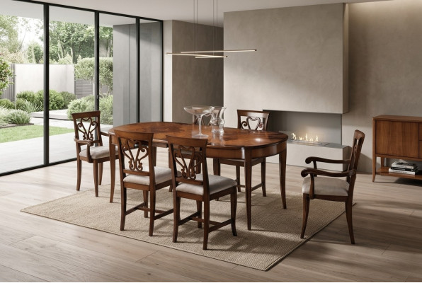 Furniture Set Group Table + 4 Chair Set 5-piece Dining Table Suite Dining Room