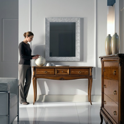 Console bedside table bedroom side table modern design furniture wood brown