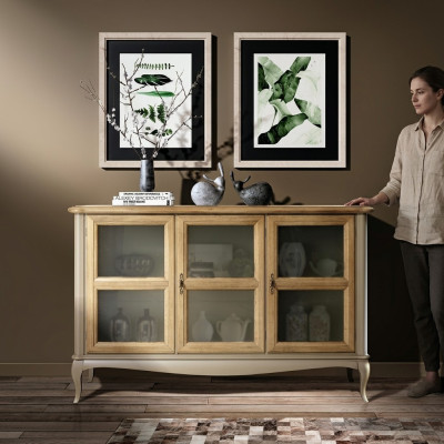 Dresser Sideboard Shelf Cabinet Shelving Solid Wood Furniture from Italy Cabinets