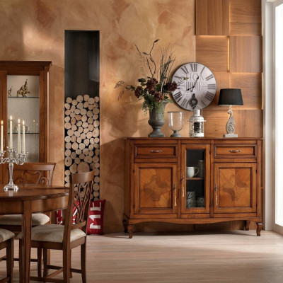 Dresser Sideboard Shelf Cabinet Shelves Solid Wood Furniture from Italy Cabinets