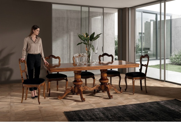 Dining table luxury table solid wood furniture from Italy dining room tables furnishings