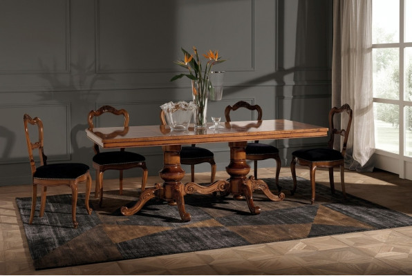 Dining table luxury table solid wood furniture from Italy dining room tables furnishings