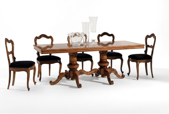 Dining table luxury table solid wood furniture from Italy dining room tables furnishings