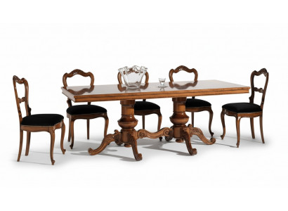 Dining table luxury table solid wood furniture Italy dining room tables