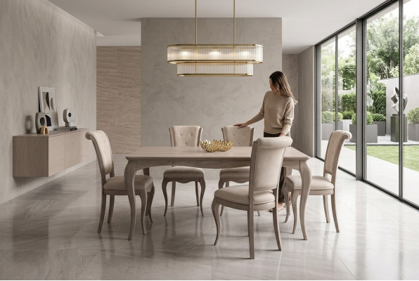 Dining Table Dining Room Suite Furniture Set Group Table + 6 Chair Set 7-piece.