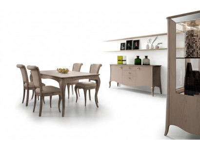 Classic dining room set table chair set sideboard dining suite chairs 6-piece set