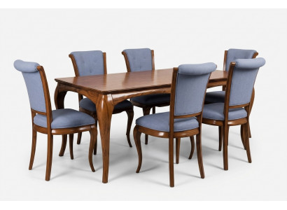 Furniture Set: Table + 6 Chair Set 7-piece Dining Table Suite Dining Room