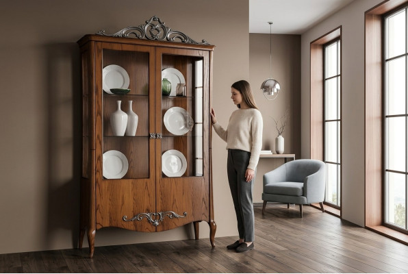 Living room sideboard glass cabinet display cabinet dining room sideboard wooden cabinets furniture