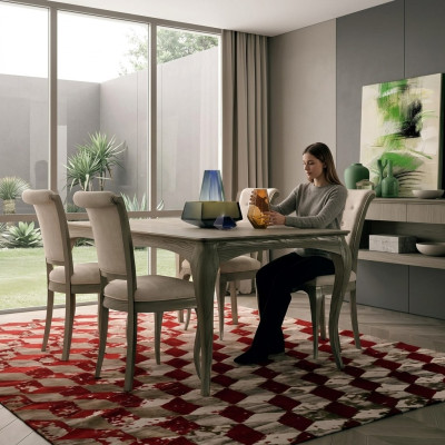 Furniture Setting Group Table + 4x Chair Set 5-piece Dining Table Suite Dining Room