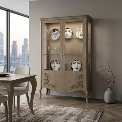 Living room sideboard glass cabinet display case dining room sideboard wood cabinets furniture