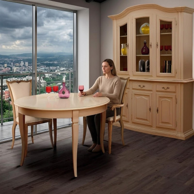 Dining room furniture solid wood display cabinet real wood sideboard glass new