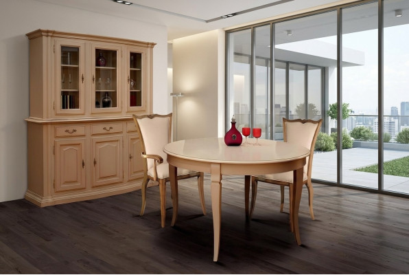 Dining room tables round furniture dining table luxury round table solid wood Italy new