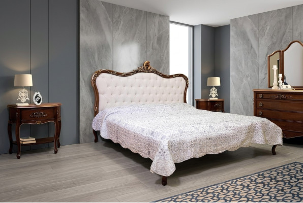 Bed 2x Nightstand 3-piece Bedroom Set Design Furniture Modern Luxury Beds New