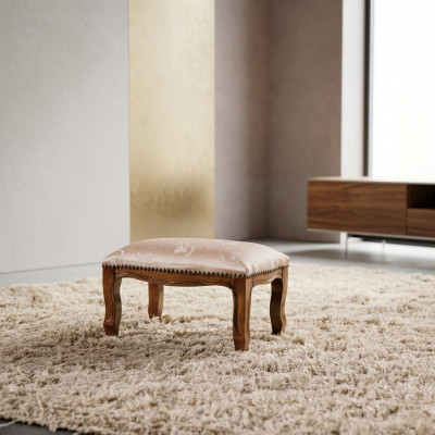 Ottoman Seat Chaise Upholstered Pouf Benches Design Upholstered Stool Footstool