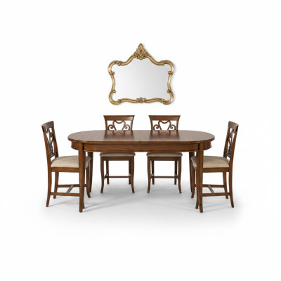 Dining table + 4x chairs chair dining room set dining group modern table tables ensemble