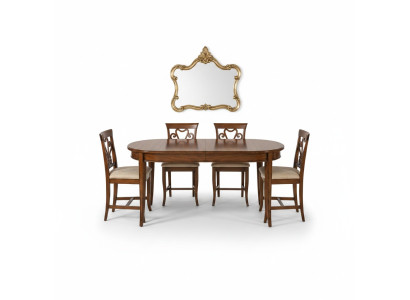 Dining table + 4x chairs chair dining room set dining group modern table tables ensemble