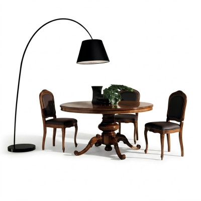 Dining room tables, round furniture, dining table, luxury round table, solid wood, Italy, new