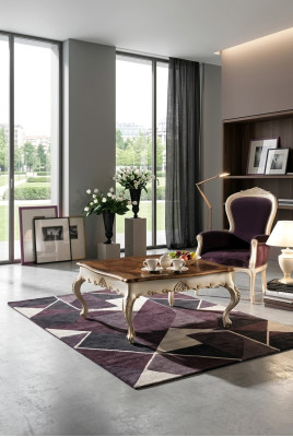 Coffee Table Side Table Living Room Table Wood Royal Baroque Tables