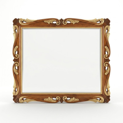 Wall Classic Design Mirror Italian Furniture Wall Mirror Wooden Mirror