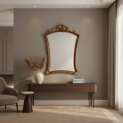 Classic design mirror Italian wall mirrors wood stand wall Italy new