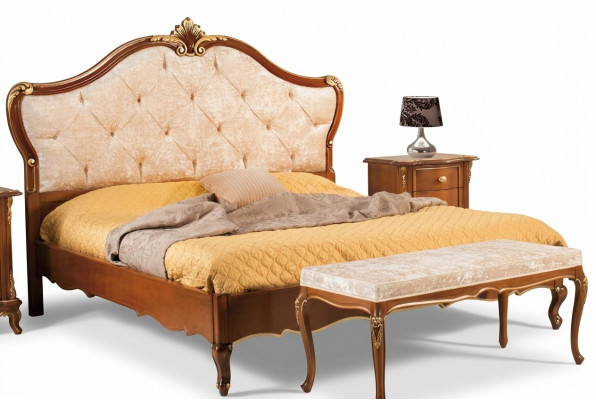 Bed furniture double bed natural wood bedroom furniture design beds furniture Italy