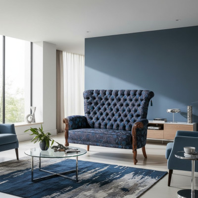 Italian armchair sofa upholstery design textile single-seater upholstery seat sofas 1-seater