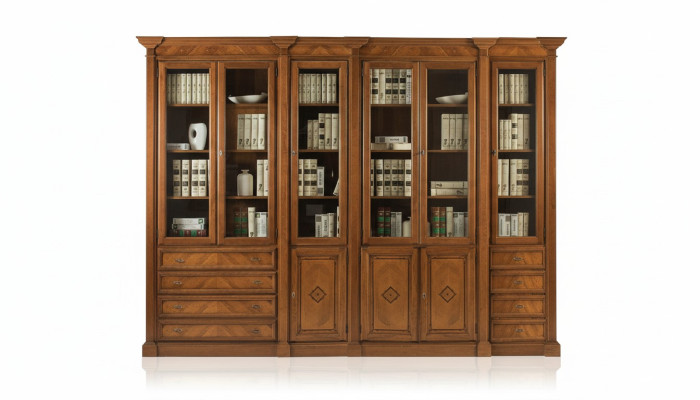 Bookshelf brown display cabinet bookcase showcase bookcase shelves new