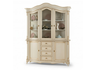 Display Cabinet Real Wood Sideboard Vitrine Solid Dining Room Furniture Solid Wood