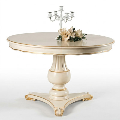 Round dining table, dining tables, dining table styles, Elisa dining tables, luxury furniture, wood.