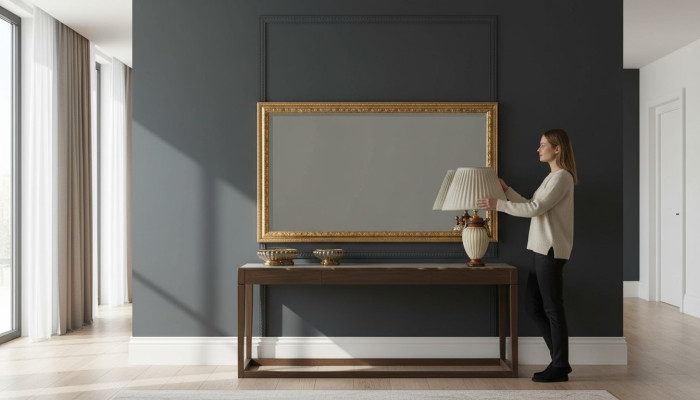 Italian Classic Designer Mirror Furniture Wall Mirror Wood Gold Furniture New
