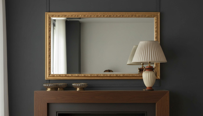 Italian Classic Designer Mirror Furniture Wall Mirror Wood Gold Furniture New
