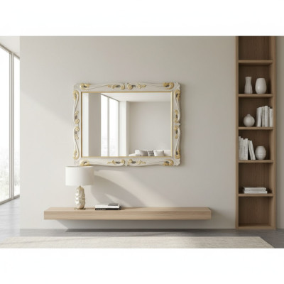 Classic design mirror Italian wall mirrors wood stand wall Italy new