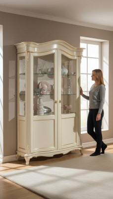 Showcase Italian Luxury Furniture Display Cabinet Sideboard Glass Design Cabinet