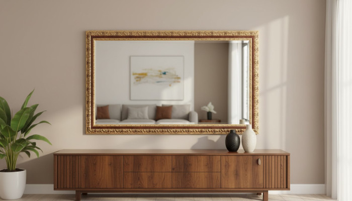 Italian classic designer mirror furniture wall mirror wood gold furniture new