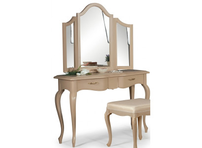 Dressing table with mirror bedroom furniture design bedside stool 2-piece set new.