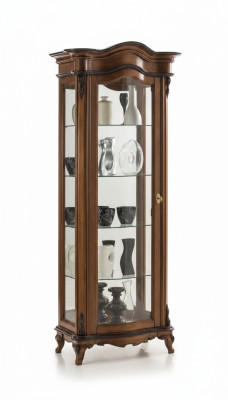 Living room furniture solid wood display cabinets glass cabinet real wood sideboard display case