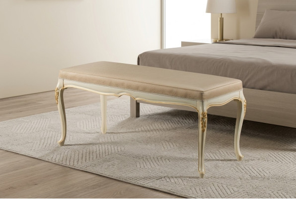 Ottoman chaise lounge bench textile designer stool footstool side stool