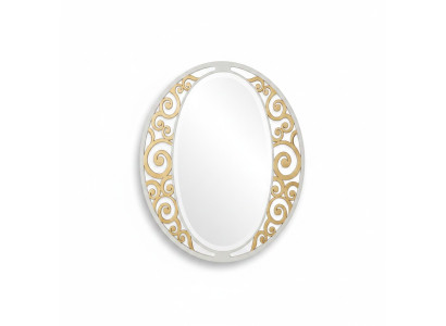 Classic oval wall mirror gold Italian furniture classic mirror new