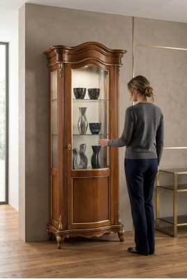 Living room furniture glass cabinet display wood display cabinets glass cupboard cabinets shelves
