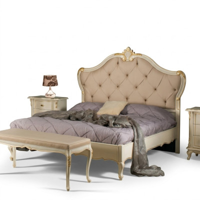 Bed furniture double bed natural wood bedroom furniture design beds furniture Italy