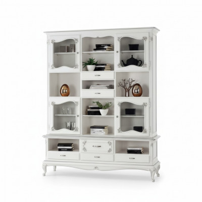 Living room display cabinet bookcase sideboard classic furniture shelves wood