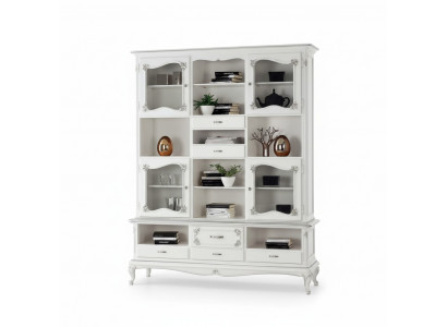 Living room display cabinet bookcase sideboard classic furniture shelves wood