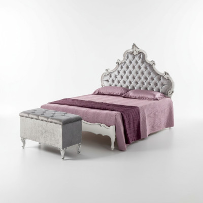 Bed bedroom design beds wood double bed Italian furniture Chesterfield