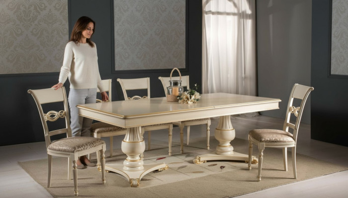 Complete Set Dining Table 6 Chairs Dining Room Set Dining Group Wood Table Tables 7-piece