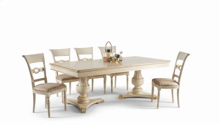Complete Set Dining Table 6 Chairs Dining Room Set Dining Group Wood Table Tables 7-piece