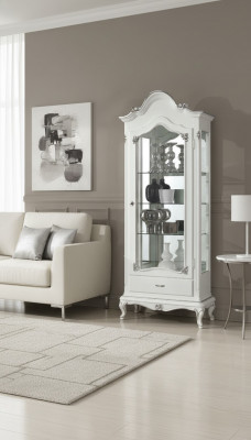 Display glass cabinet Italian furniture showcase living room sideboard cabinets